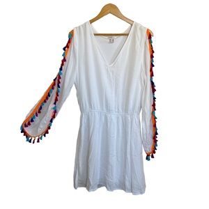 Venus Tassel Rainbow Pom Pom Dress Swim Coverup